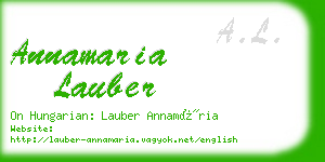 annamaria lauber business card